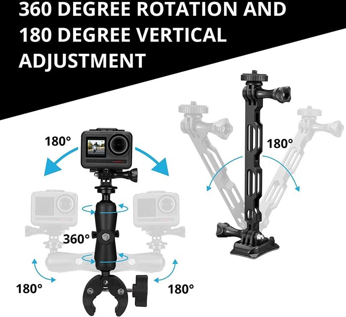 Akaso aukahlutapakki fyrir útivistarmyndavélar - Mótorhjólasett