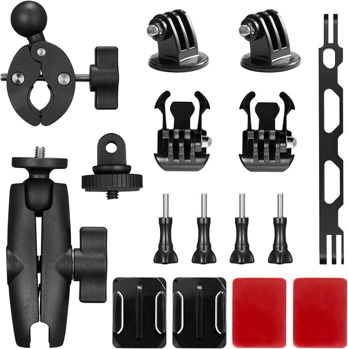 Akaso aukahlutapakki fyrir útivistarmyndavélar - Mótorhjólasett