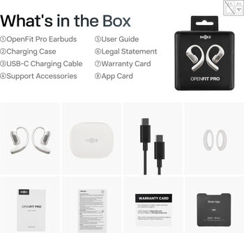 Shokz OpenFit Pro heyrnartól - Hvít