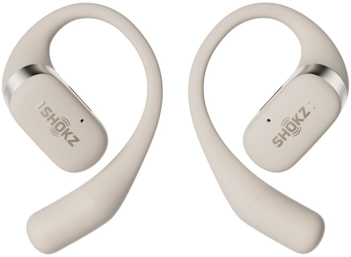 Shokz OpenFit þráðlaus heyrnartól - Kremlituð 