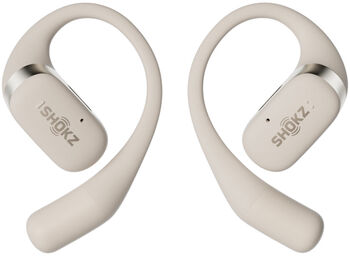 Shokz OpenFit þráðlaus heyrnartól - Kremlituð 
