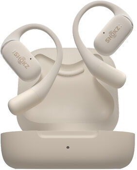 Shokz OpenFit þráðlaus heyrnartól - Kremlituð 