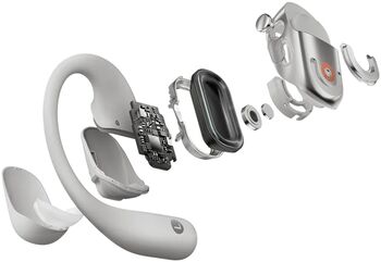 Shokz OpenFit 2 þráðlaus heyrnartól - Grá