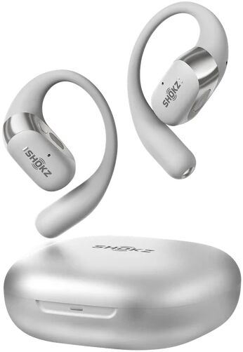 Shokz OpenFit 2+ þráðlaus heyrnartól - Grá