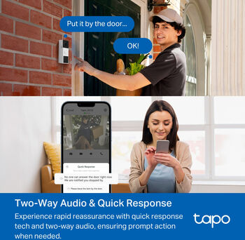 TP-Link Tapo D210 2K dyrabjalla og hátalari