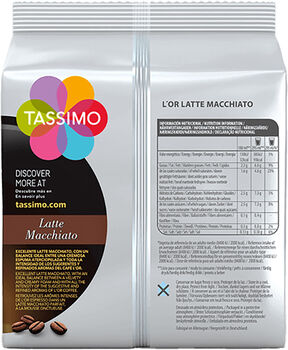 Tassimo L'Or Latte Macchiato kaffi - 16 hylki