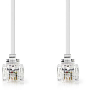 Nedis RJ11 í RJ11 símasnúra - 5 metrar