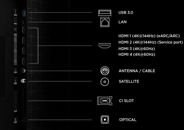 TCL 55" A400 4K QD-Mini LED sjónvarp (2026)