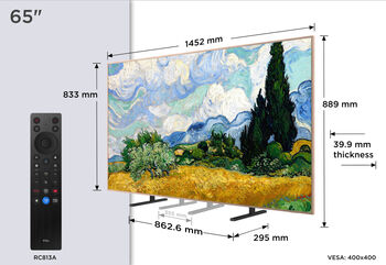 TCL 65" A400 PRO QD-Mini LED snjallsjónvarp (2026)