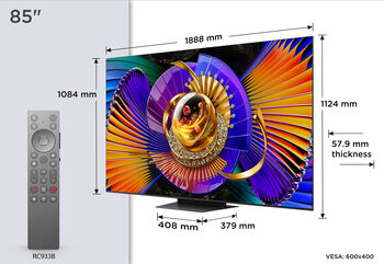 TCL 85" MSQLED85L SQD-MiniLED snjallsjónvarp (2026)