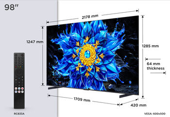 TCL 98" QLED810L QD-MiniLED snjallsjónvarp (2026)