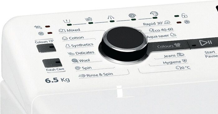 Whirlpool topphlaðin þvottavél TDLRB65242BSEUN