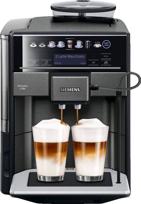 Siemens EQ.6 Plus s700 sjálfvirk kaffivél TE657319RW - Svört