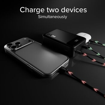 SBS Compact 20.000 mAh ferðahleðsla - Svört