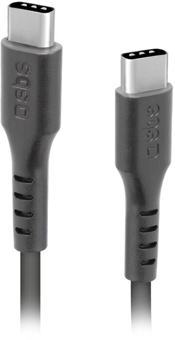 SBS 60 W USB-C í USB-C snúra - Svört, 1,5 metrar