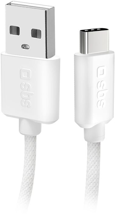 SBS USB-A í USB-C snúra - Grá, 1,5 metrar