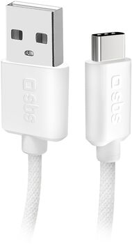 SBS USB-A í USB-C snúra - Grá, 1,5 metrar