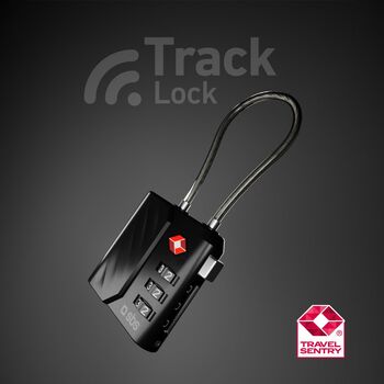 SBS Track Lock ferðalás með Find My - Svartur