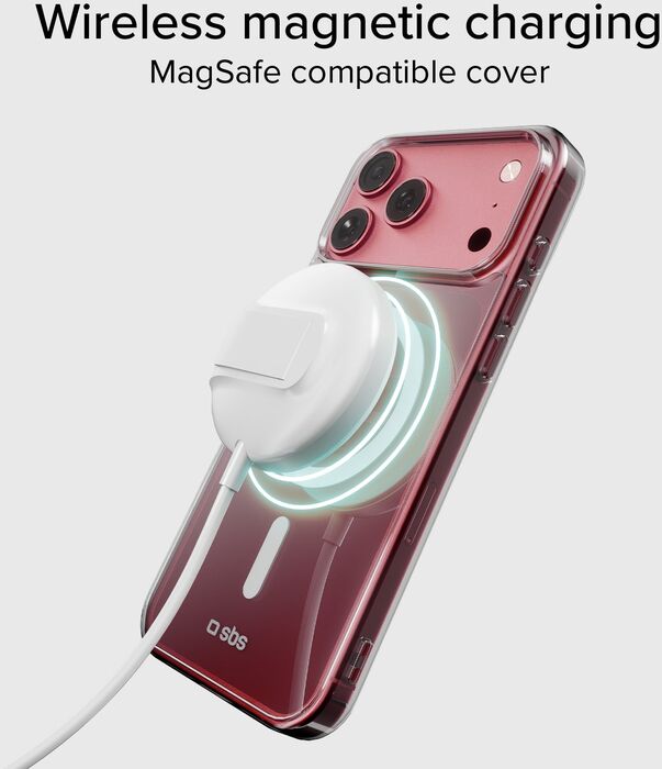 SBS Light Mag iPhone 18/17 Pro símahulstur - Glært