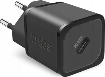 SBS NanoTube 20 W USB-C GaN hleðslukló - Svört