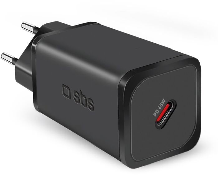 SBS NanoTube 65 W USB-C GaN hleðslukló - Svört