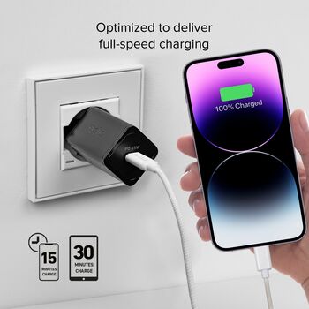 SBS NanoTube 65 W USB-C GaN hleðslukló - Svört