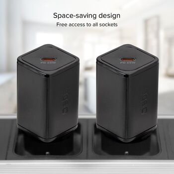 SBS NanoTube 65 W USB-C GaN hleðslukló - Svört