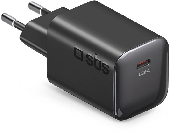 SBS 65 W USB-C GaN hleðslukló - Svört
