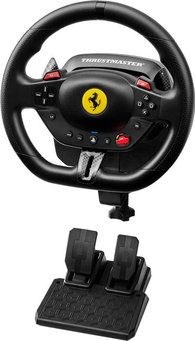Thrustmaster T98-P Ferrari 296 GTB stýri og pedalar - Svart