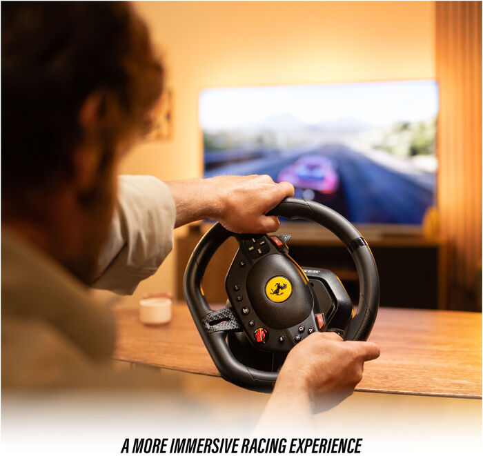 Thrustmaster T98-P Ferrari 296 GTB stýri og pedalar - Svart