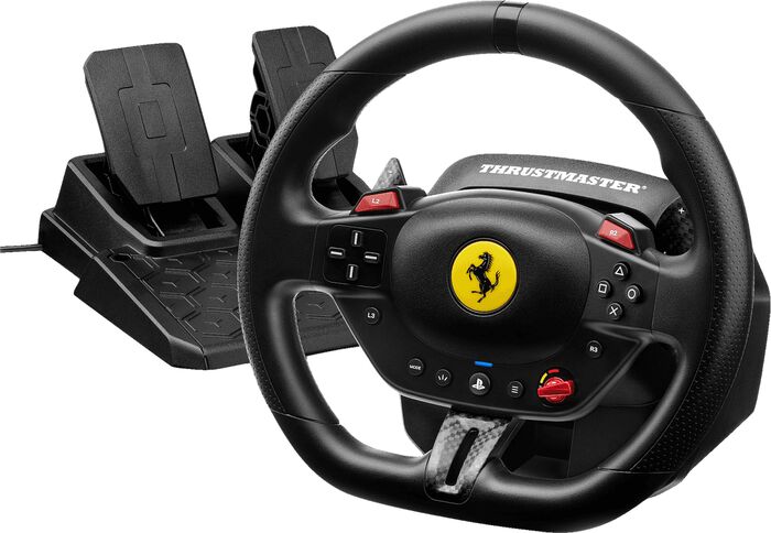 Thrustmaster T98-P Ferrari 296 GTB stýri og pedalar - Svart