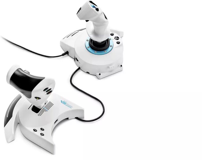Thrustmaster T-Flight Hotas Flight Sim Edition stýripinni - Hvítur