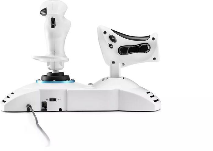 Thrustmaster T-Flight Hotas Flight Sim Edition stýripinni - Hvítur