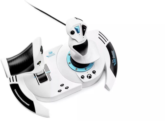 Thrustmaster T-Flight Hotas Flight Sim Edition stýripinni - Hvítur