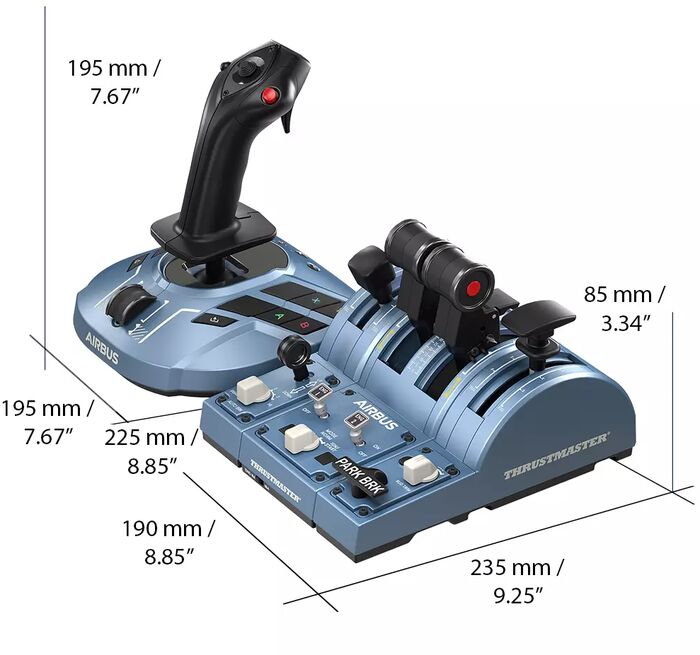 Thrustmaster TCA Captain Pack + Airbus Edition flugstjórnarpakki