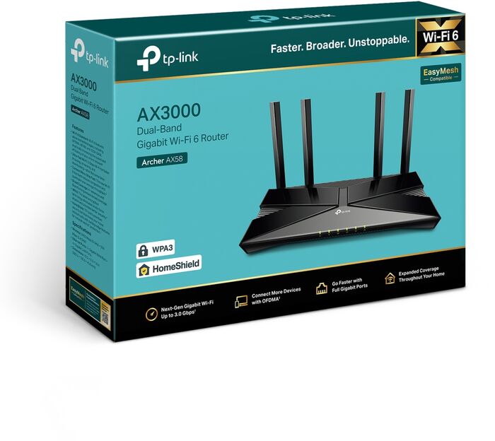 TP-Link Archer AX58 AX 3000 netbeinir