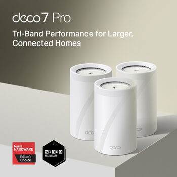 TP-Link Deco BE68 Wi-Fi 7 Mesh netkerfi - 2 í pakka