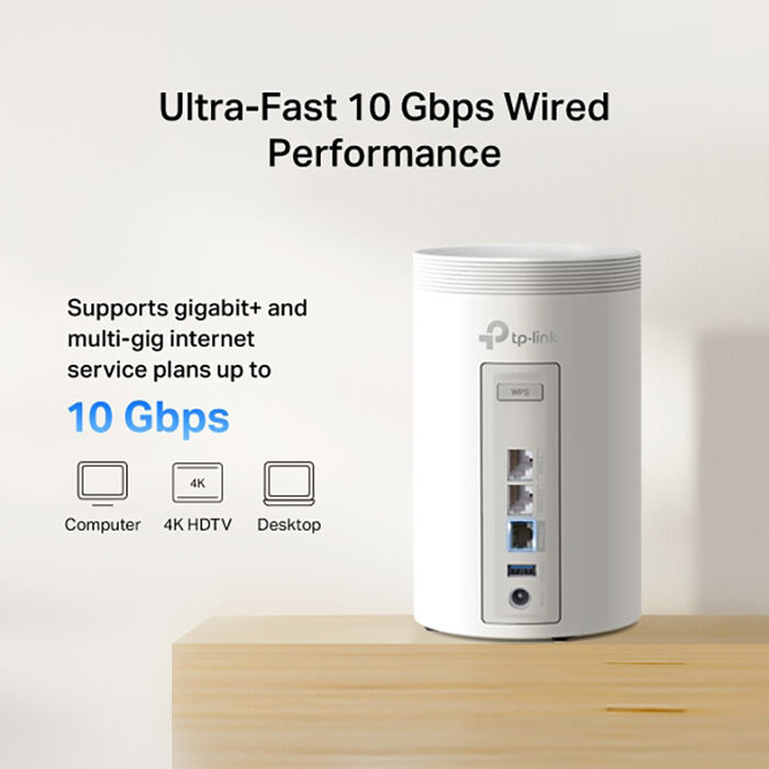 TP-Link Deco BE68 Wi-Fi 7 Mesh netkerfi - 2 í pakka