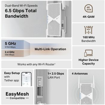 TP-Link RE405BE endurvarpi