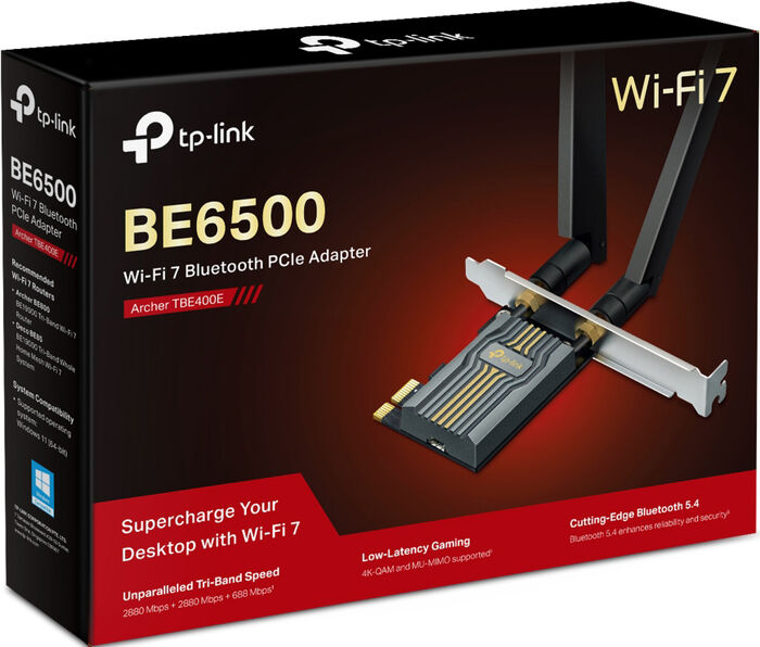 TP-Link TBE400E WiFi 7 PCIe netkort
