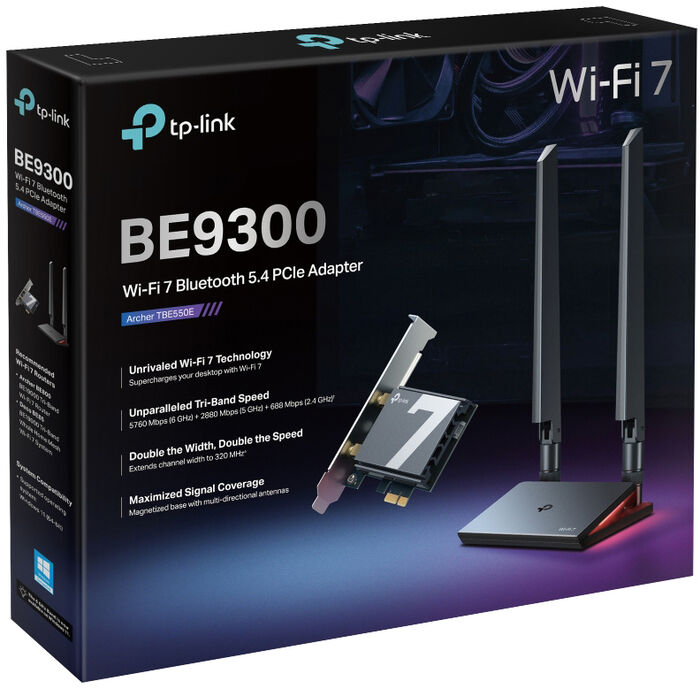 TP-Link TBE550E WiFi 7 PCIe netkort
