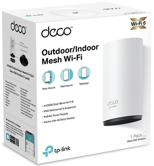 TP-Link Deco X50 utandyra mesh netbeinir