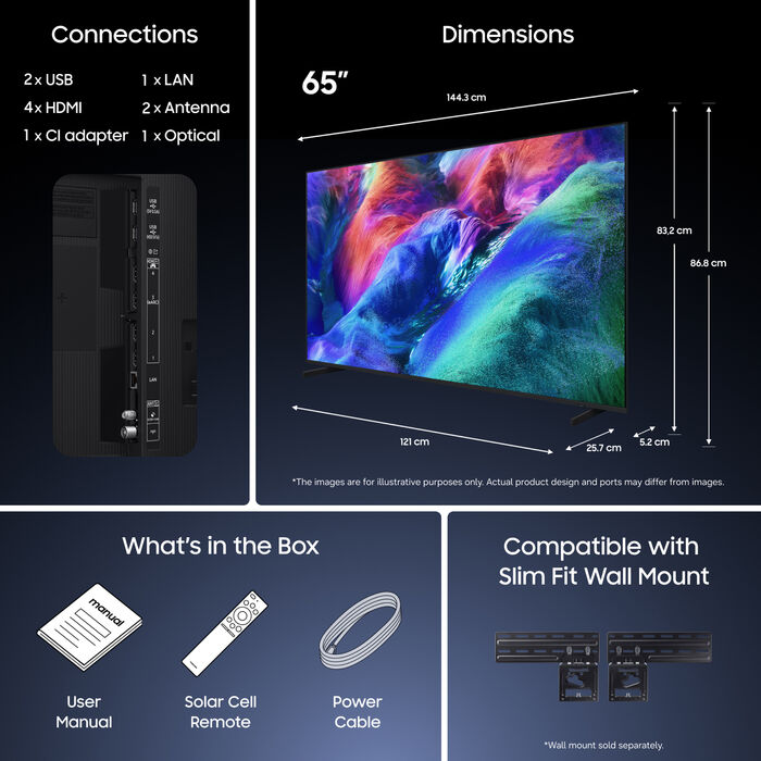 Samsung 65" R87H Micro-RGB snjallsjónvarp (2026)