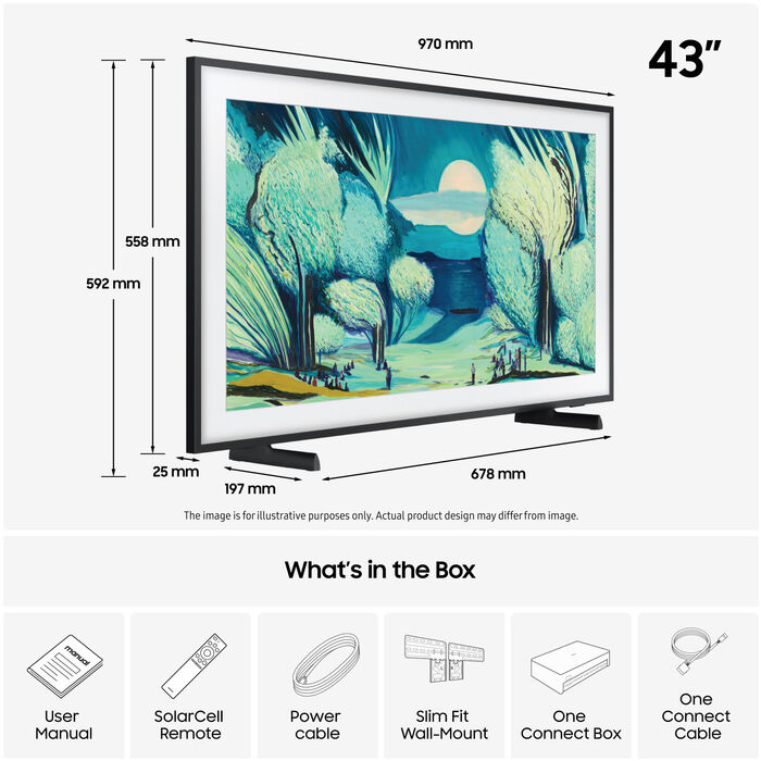 Samsung 43" The Frame QLED sjónvarp (2025)