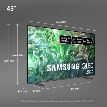 Samsung 43" Q68D QLED sjónvarp (2024)