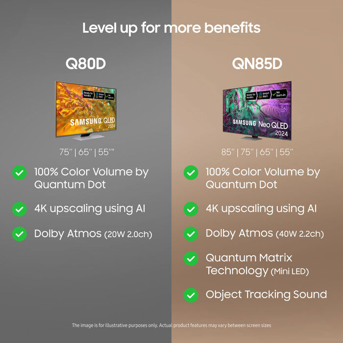 Samsung 50" Q80D QLED sjónvarp (2024)
