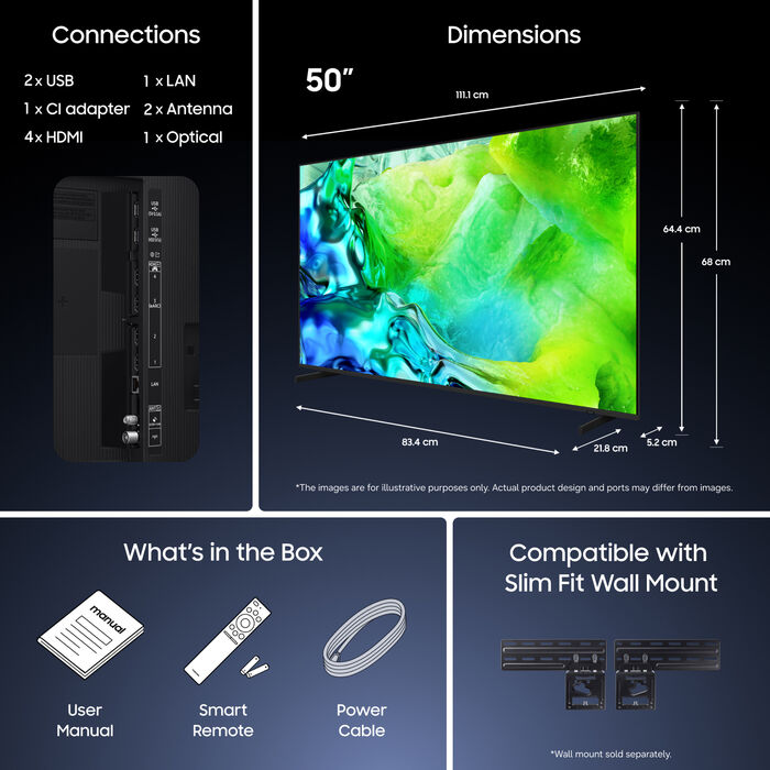 Samsung 50" QN84H sjónvarp (2026)