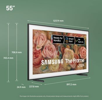 Samsung 55" The Frame QLED sjónvarp (2024)