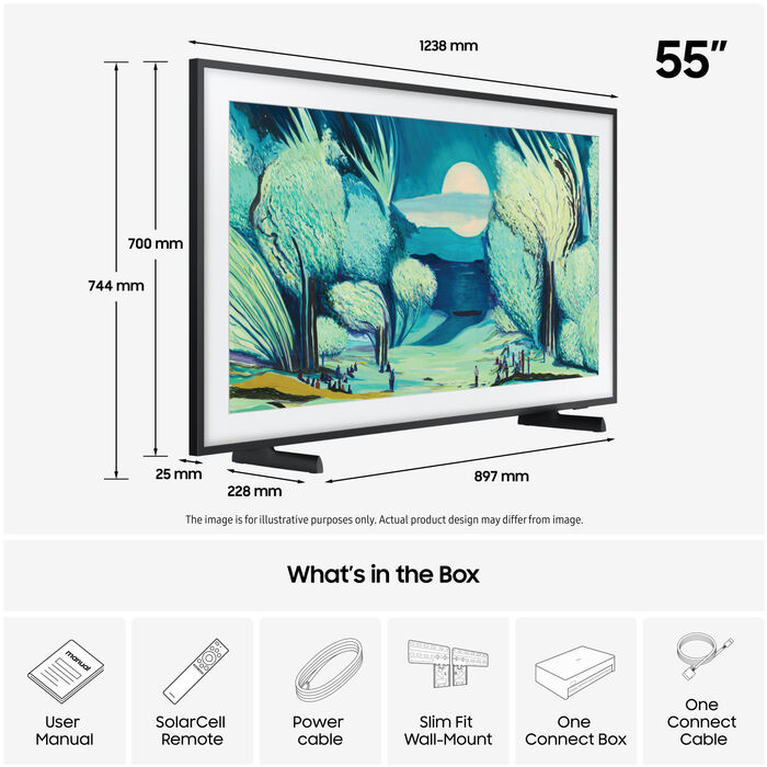 Samsung 55" The Frame QLED sjónvarp (2025)