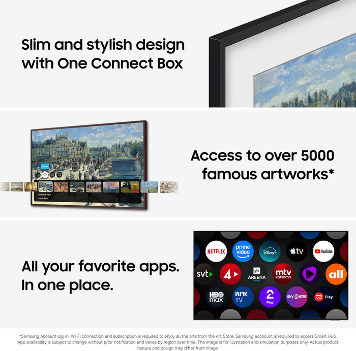 Samsung 55" The Frame QLED sjónvarp (2026)
